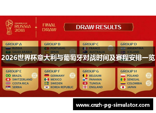 2026世界杯意大利与葡萄牙对战时间及赛程安排一览